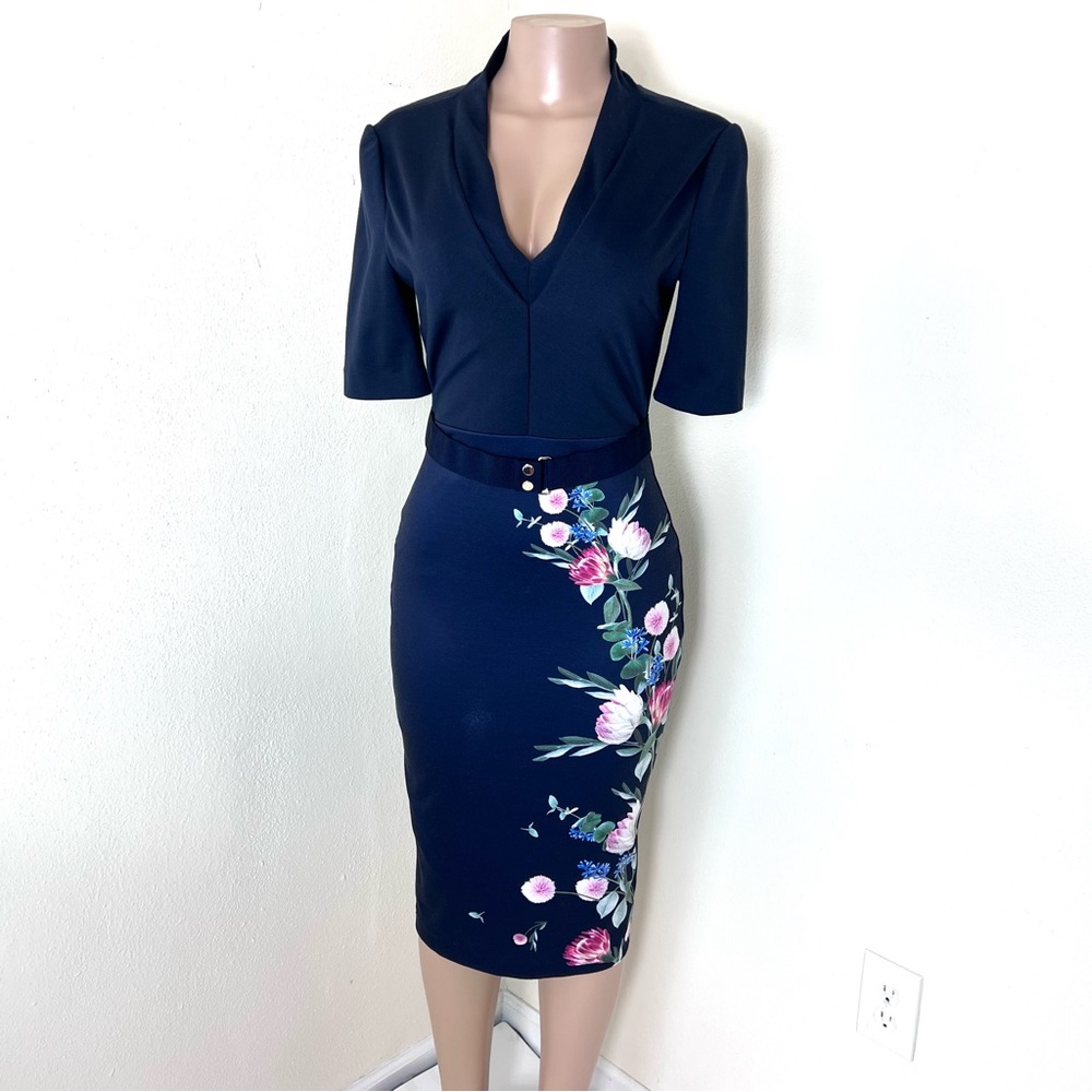 Ted Baker Norraa Fantasia bodycon sheath dress
